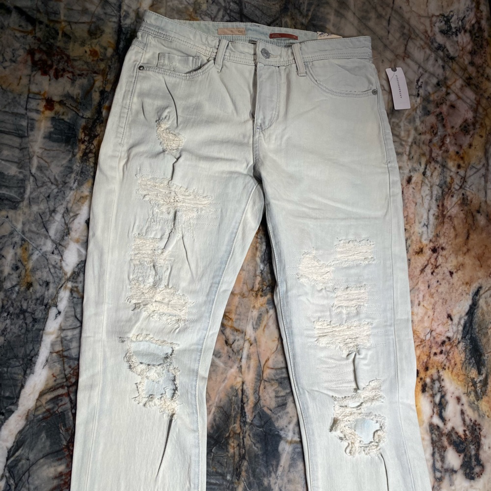 Ladies jeans, 27 waist Anthropology slim boyfriend NWT PERFECT shape, as new!
